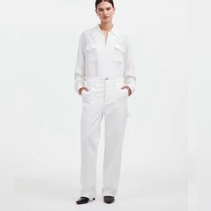 Alexa Chung for Madewell Workwear Jeans in True White Size 27 NS884